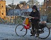 Pieter bij fiets door Ingrid Hendriksen